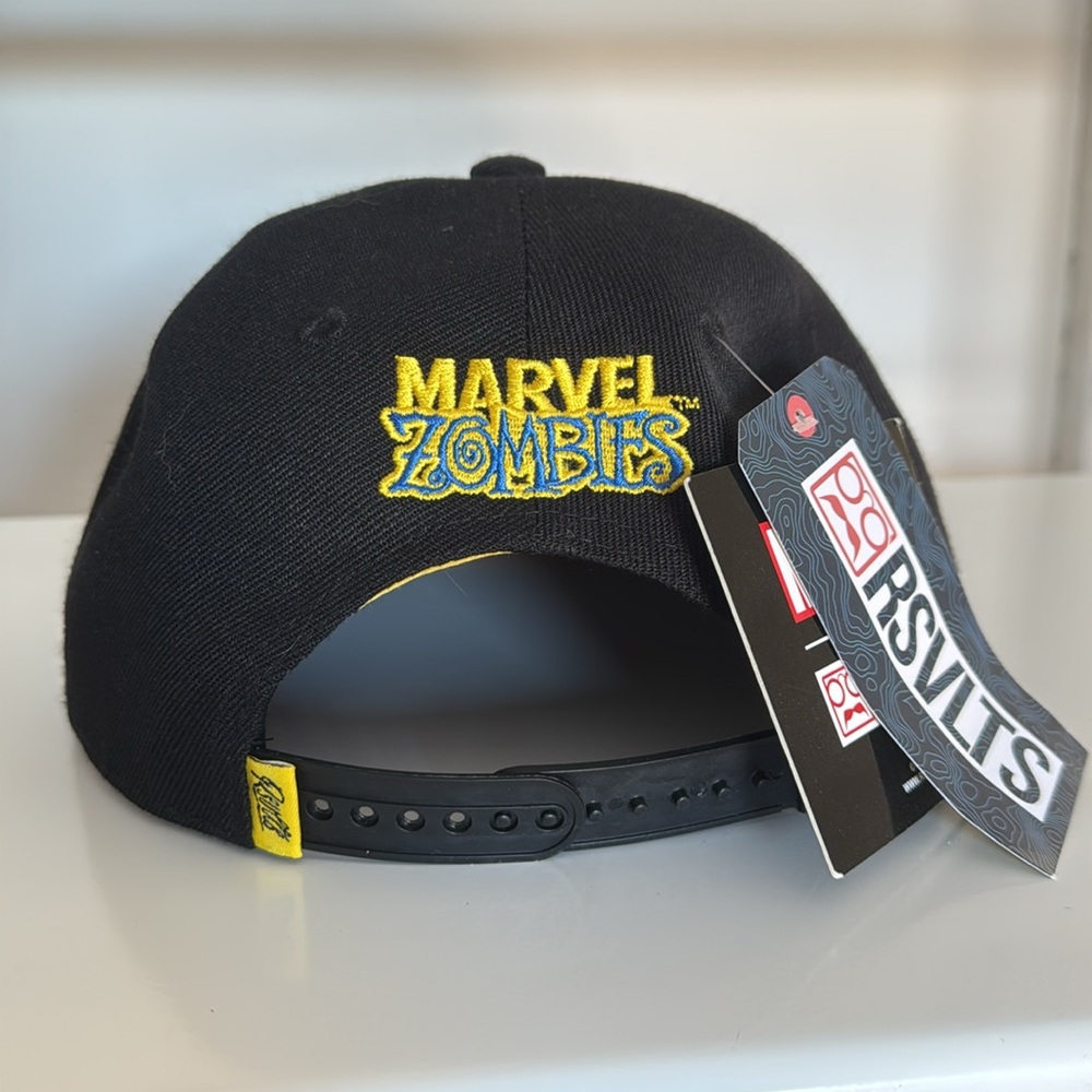 Marvel zombies wolverine Black and Blue Snapback Hat - Picture 2 of 3